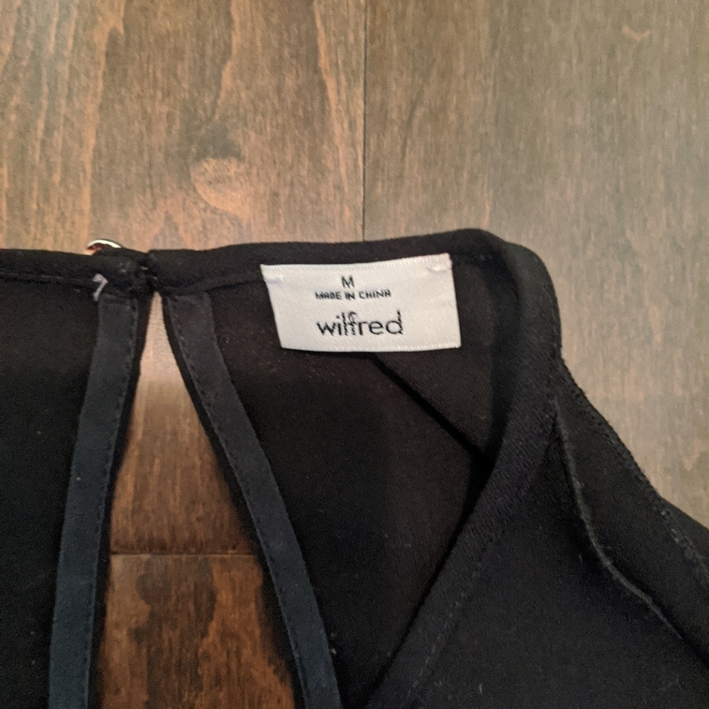 Wilfred Black Cutout Blouse